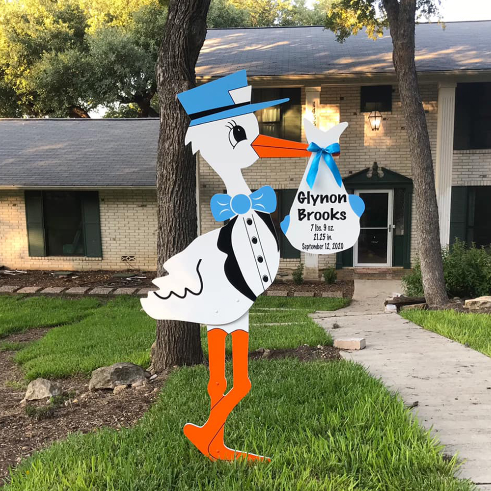 New Baby Boy Stork yard signs  in Lakeland , FL