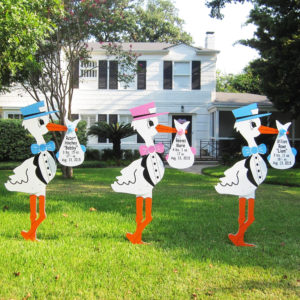 Triplet Stork - Stork Sign Rental, Plant City, FL