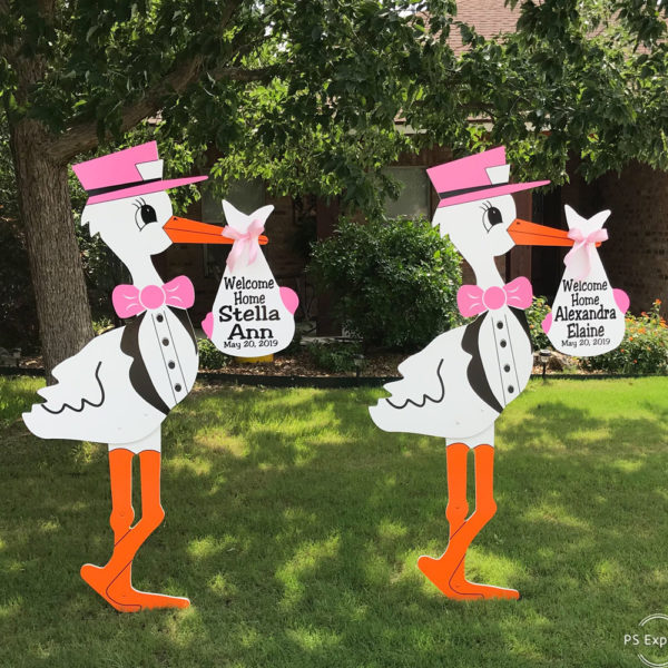 Twin Stork - Stork Sign Rental, Plant City, FL