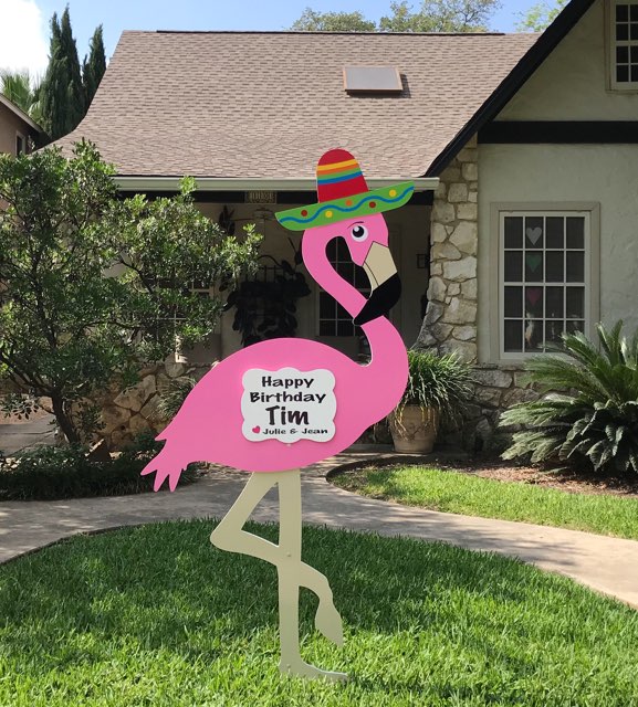 Flamingo Yard Sign - Image 3