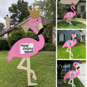 Flamingo Yard Sign